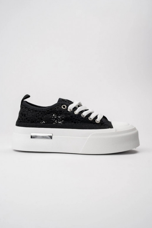 Moteriškos Sneakers modelio batai LACE BLACK