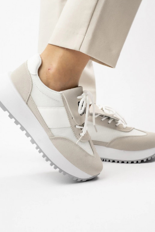 Moteriškos Sneakers modelio batai FLOW WHITE