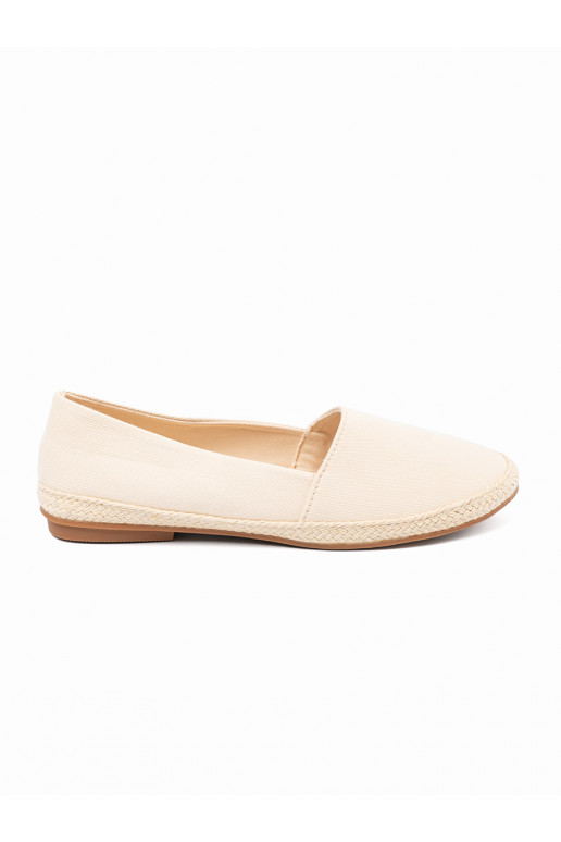 Moteriškos espadrilės smėlio spalvos