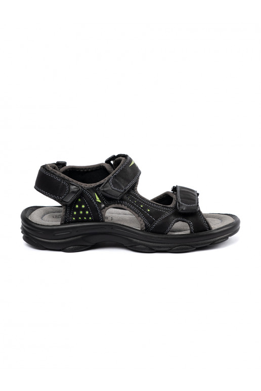 juodos spalvos sporto sandalai