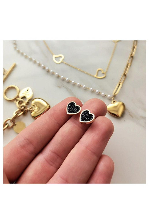 Paauksuoti nerūdijančio plieno auskarai