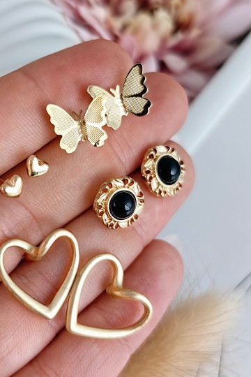 Auskarai Vintage Love