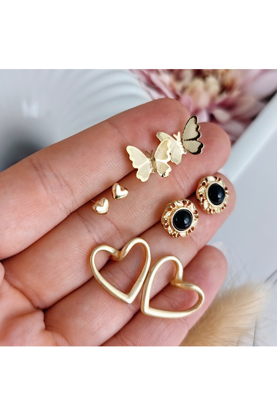 Auskarai Vintage Love