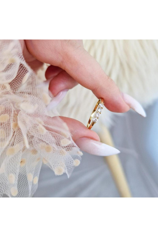 Paauksuotas žiedas iš nerūdijančio...