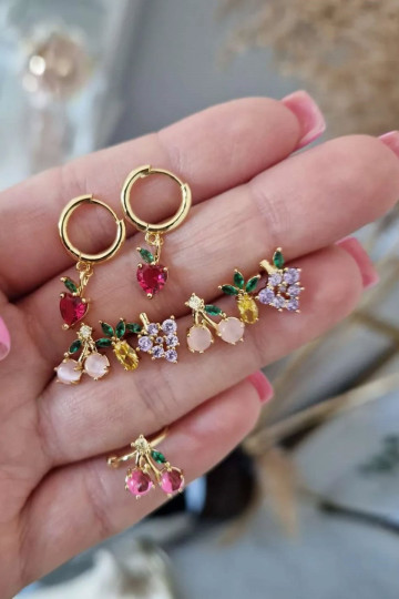 Aukso spalvos auskaras...