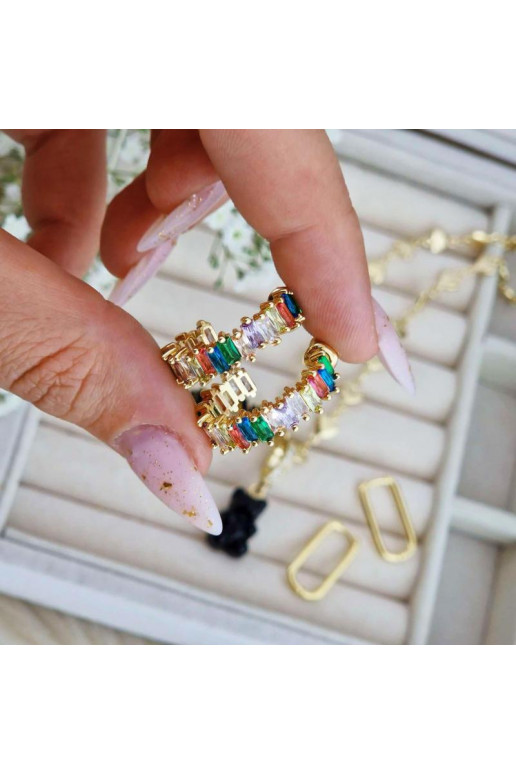 Puošnūs auskarai  iš nerūdijančio plieno