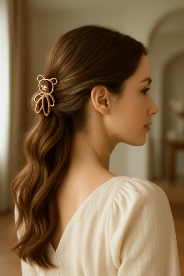 Plaukų segtukas  aukso spalvos 2