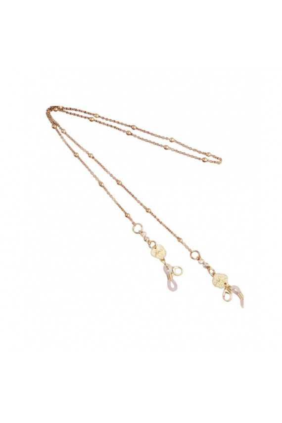 Grandinėlė akiniams cienki aukso  cyrkonie 68cm LDK17