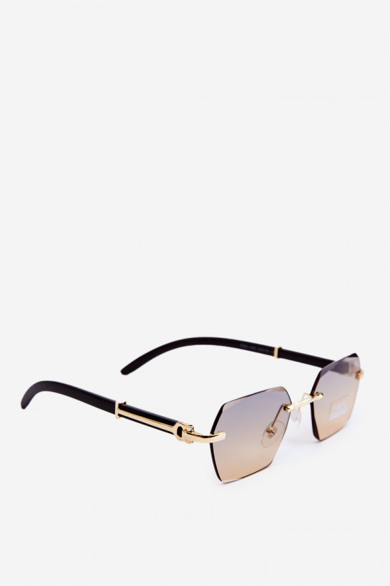 Akiniai nuo saulės Moteriškos UV400 Juodos ir-aukso spalvos