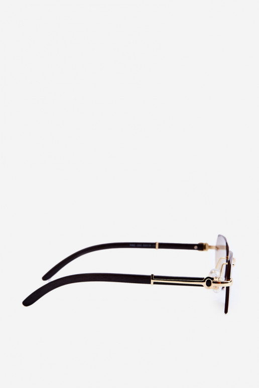 Akiniai nuo saulės Moteriškos UV400 Juodos ir-aukso spalvos