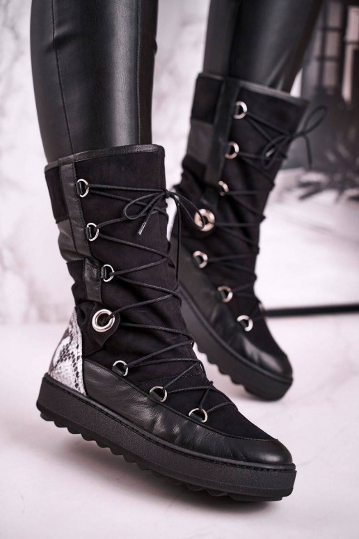 sniego batai iš zomšos su kailiuku...