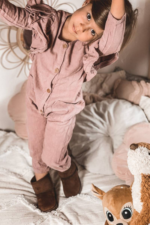 Šilti vaikiški žieminiai batai rudos...