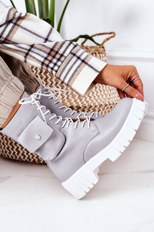 Pašiltinti auliniai batai su kišenėm...