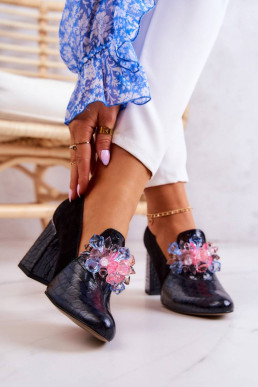 Bateliai su kulniukais juodos spalvos...