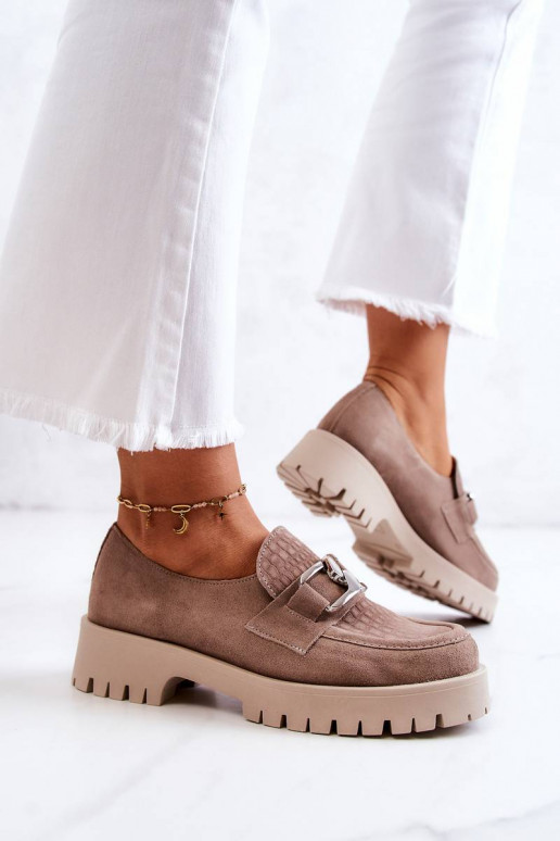 Madingi iš zomšos batai smėlio...