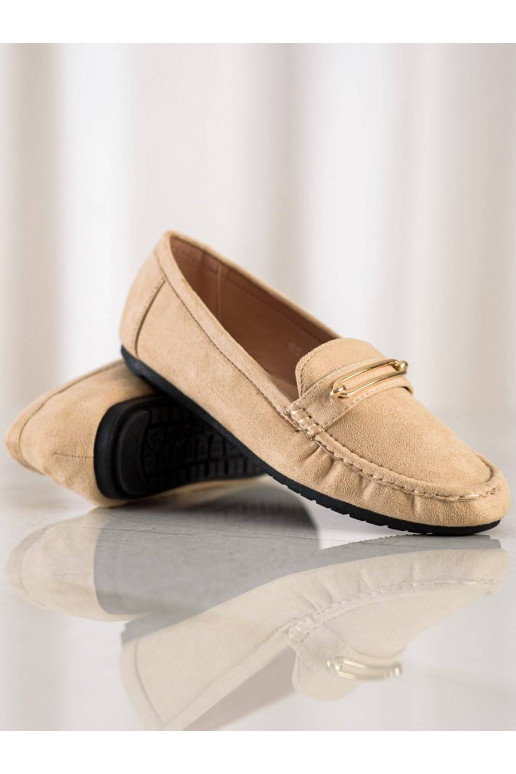 Patogūs mokasinai smėlio spalvos