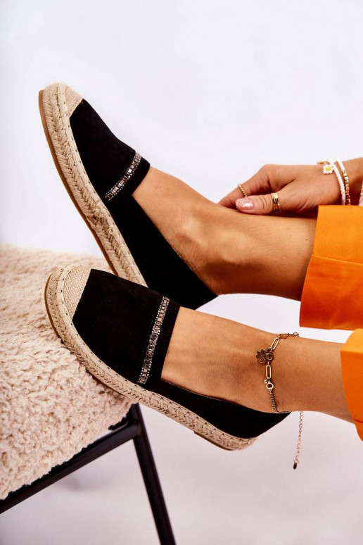 Įsispiriamo modelio espadrilės juodos...