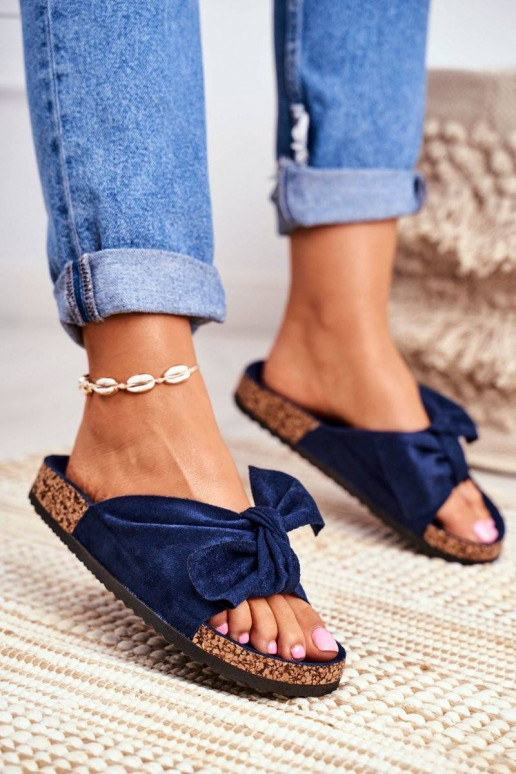 Šlepetės tamsiai mėlynos spalvos Wendy