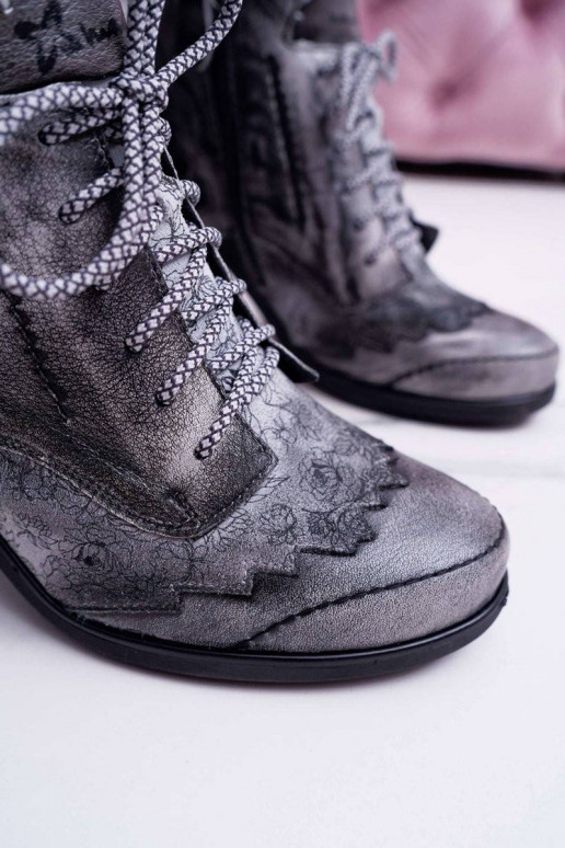 Pilki Moteriški natūralios odos...