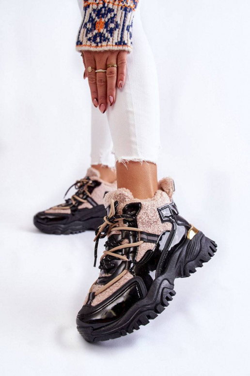 Juodos ir-smėlio spalvos pašiltinti...