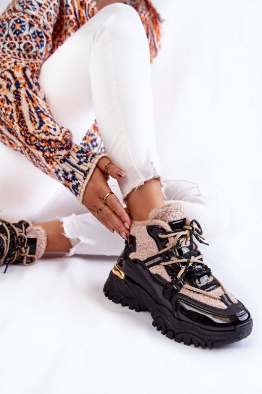 Juodos ir-smėlio spalvos pašiltinti...