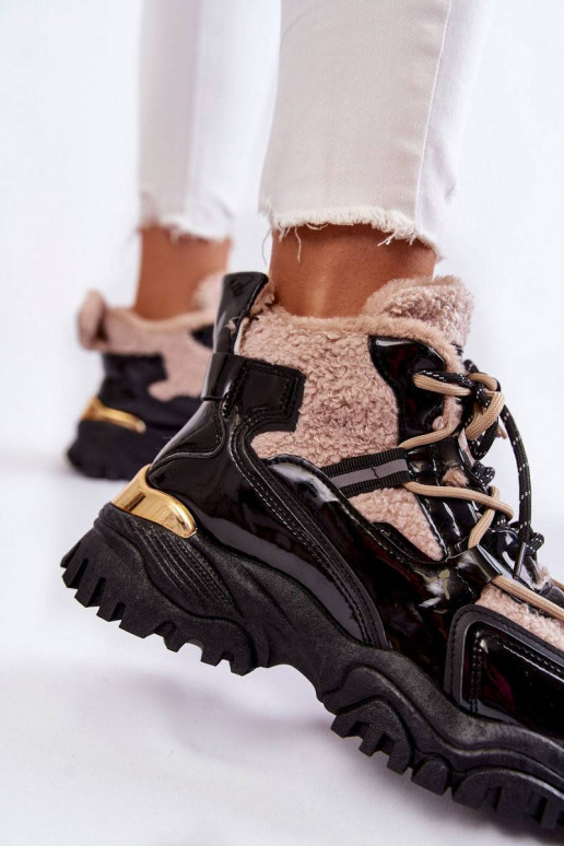 Juodos ir-smėlio spalvos pašiltinti...