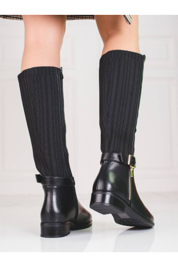 Juodi lgaauliai batai Shelovet 2