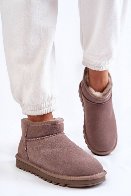 Zomšiniai sniego batai pilkos spalvos...