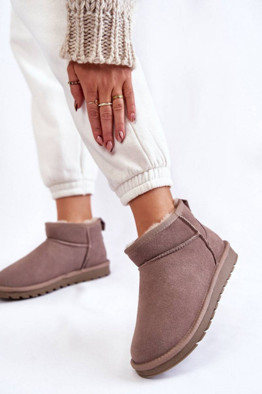 Zomšiniai sniego batai pilkos spalvos...