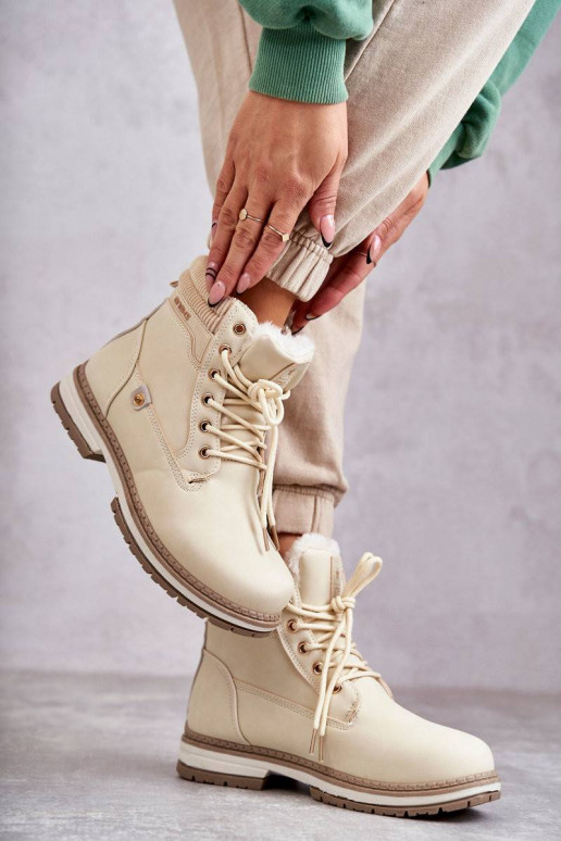 Šilti aulinukai smėlio spalvos Liv