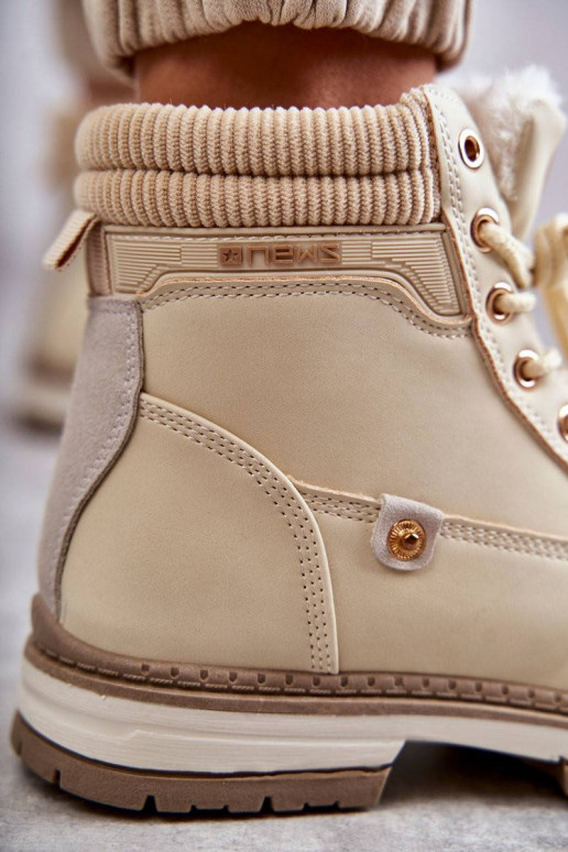 Šilti aulinukai smėlio spalvos Liv