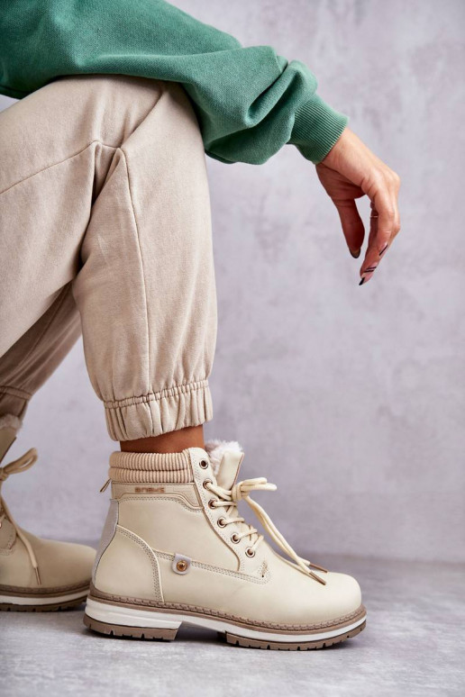 Šilti aulinukai smėlio spalvos Liv