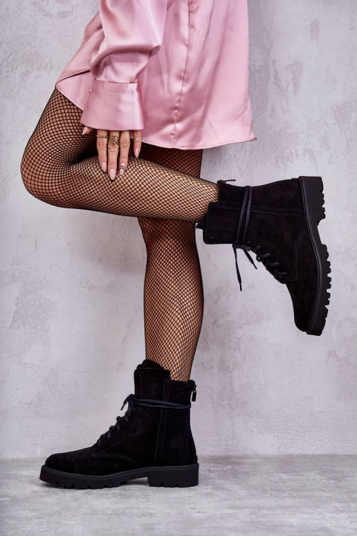 Zomšiniai auliniai batai su...