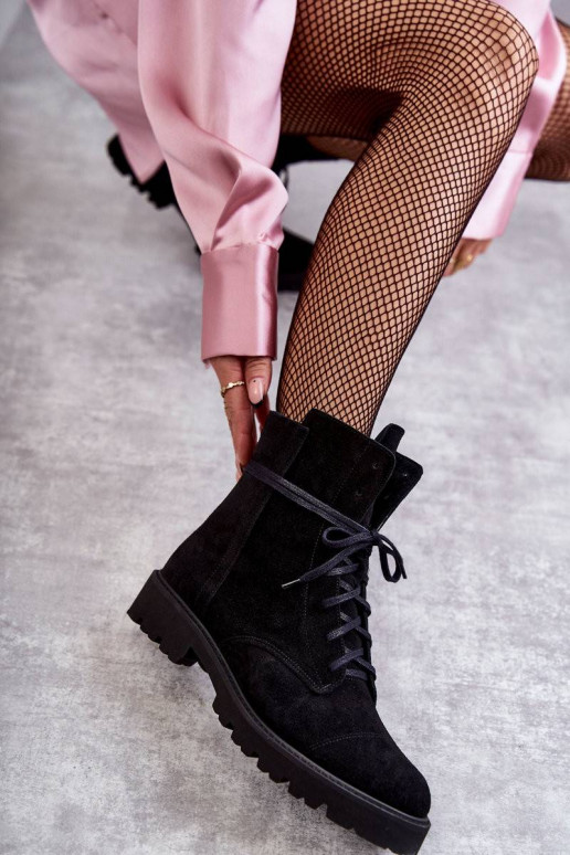 Zomšiniai auliniai batai su...