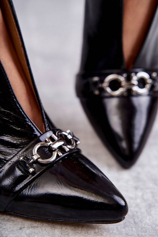 Aulinukai su kulniukais juodos spalvos