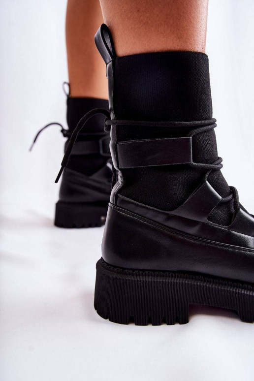 Juodos spalvos masyvūs aulinukai su...