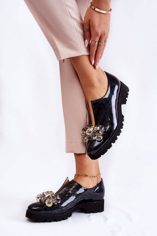 Moteriški batai su ornamentais ir...