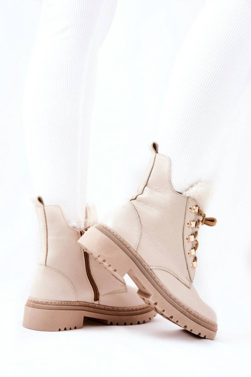 Smėlio spalvos moteriški aulinukai...