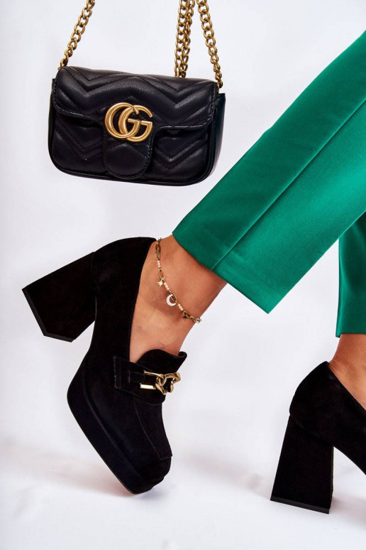 Juodos spalvos bateliai su...