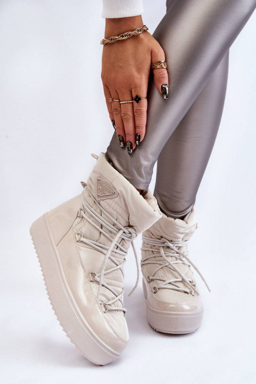 Pašiltinti moteriški sniego batai su...