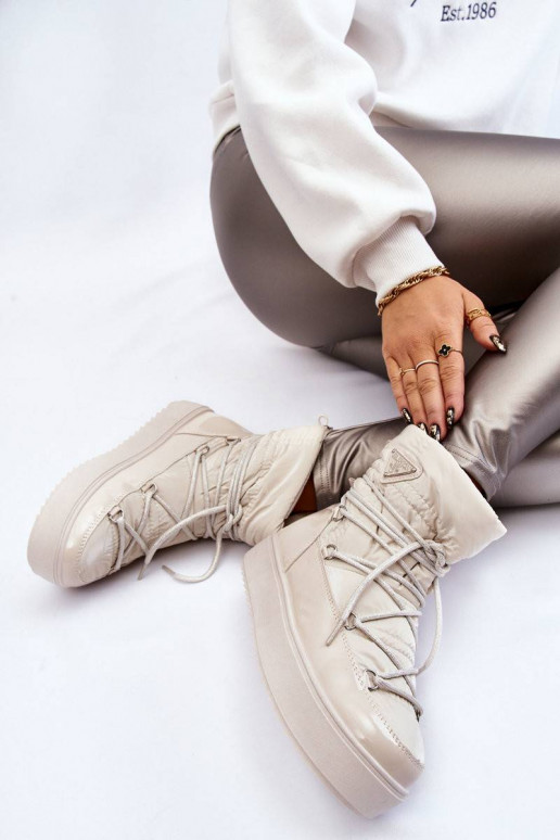 Pašiltinti moteriški sniego batai su...