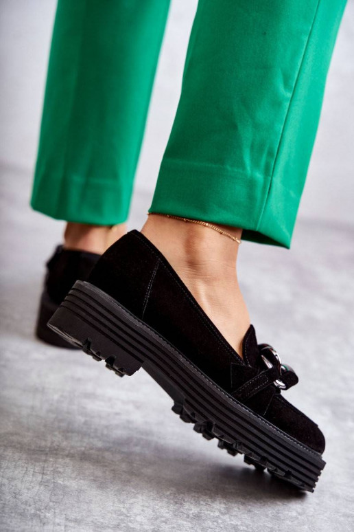 Zomšiniai juodos spalvos batai Laura...