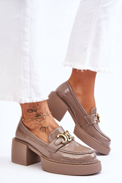 Smėlio spalvos bateliai Imani su...