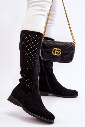 Zomšiniai ilgaauliai batai... 2