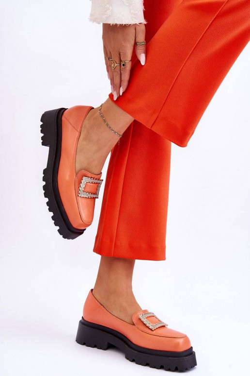 Mokasinai oranžinės spalvos Agathe