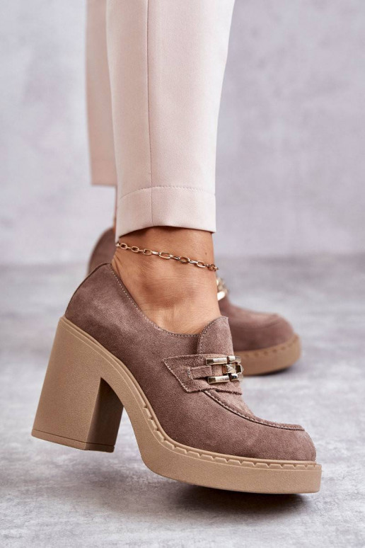 Smėlio spalvos zomšiniai batai Jaime...