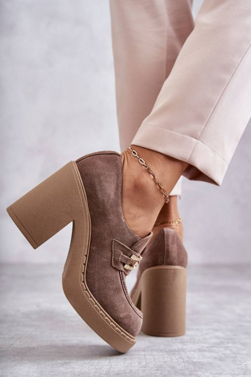 Smėlio spalvos zomšiniai batai Jaime...