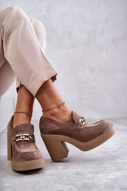 Smėlio spalvos zomšiniai batai Jaime...