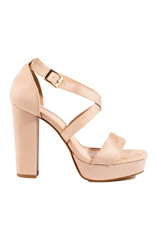 Smėlio spalvos basutės Shelovet su...