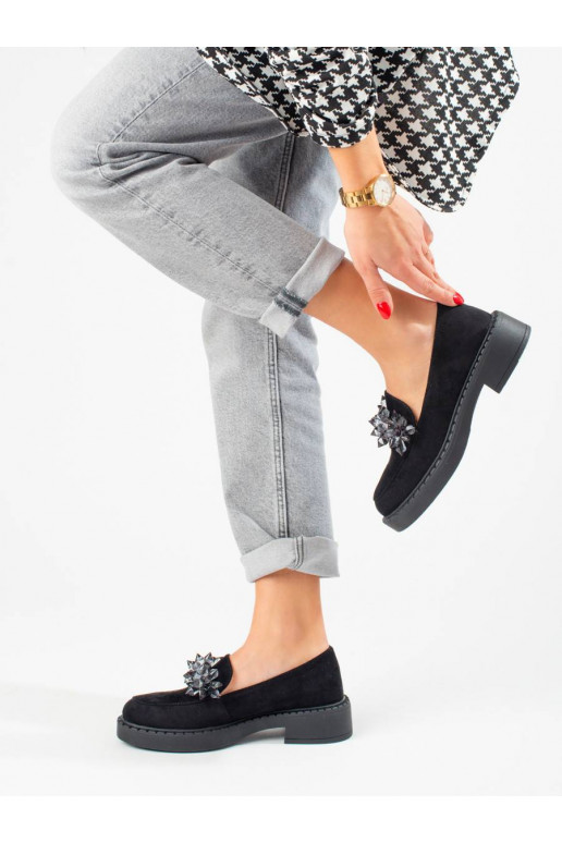 Zomšiniai juodos spalvos mokasinai...